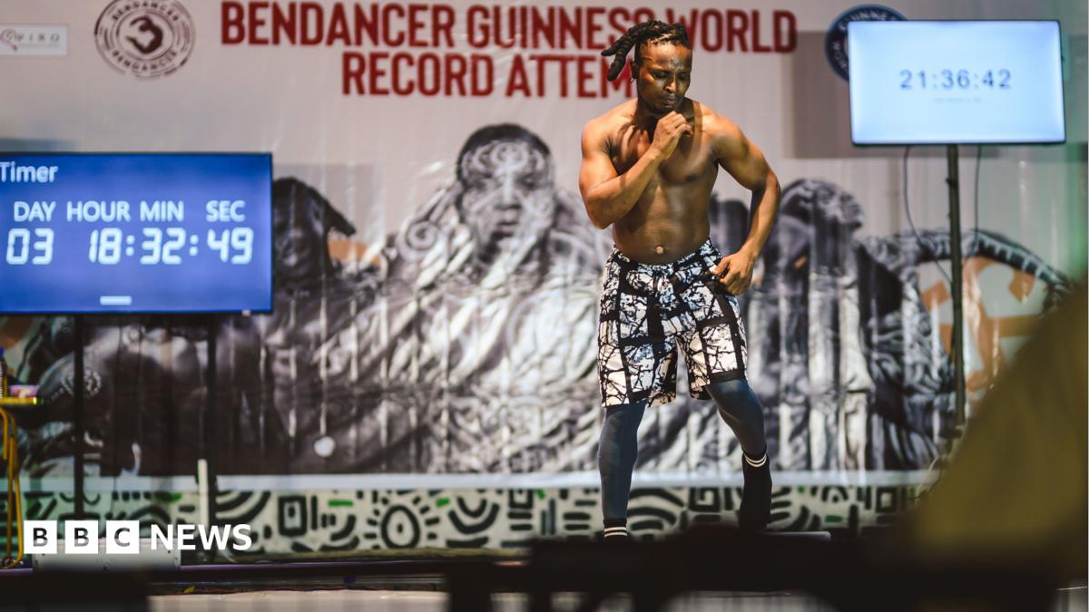 Nigerian dancer attempts seven-day marathon to set world record