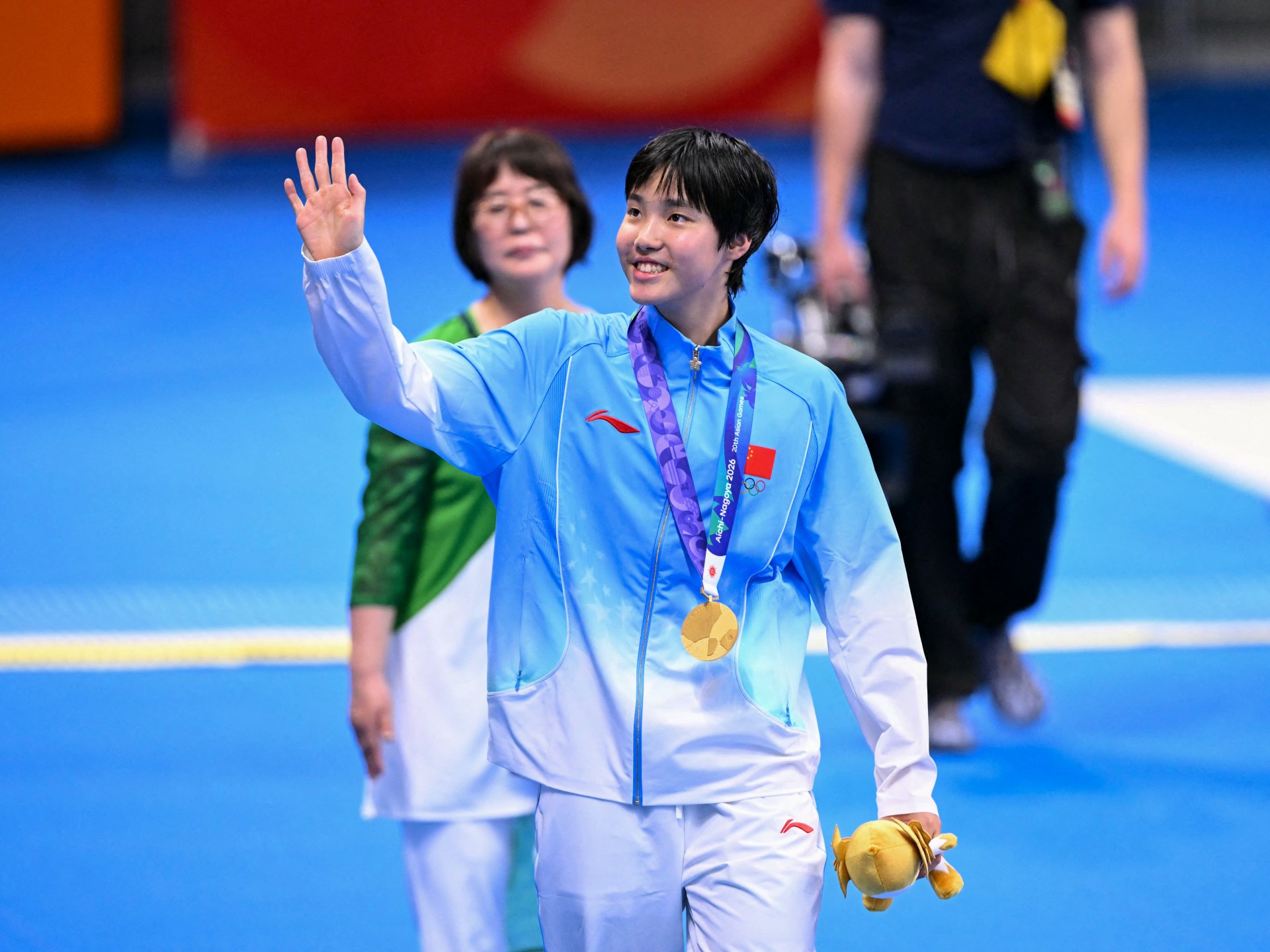 Chinese teen Yu Zidi claims second gold with Games record swim