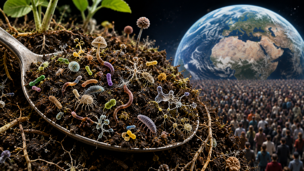 Underground Ecosystem: Single Soil Teaspoon Hosts Billions of Unknown Species