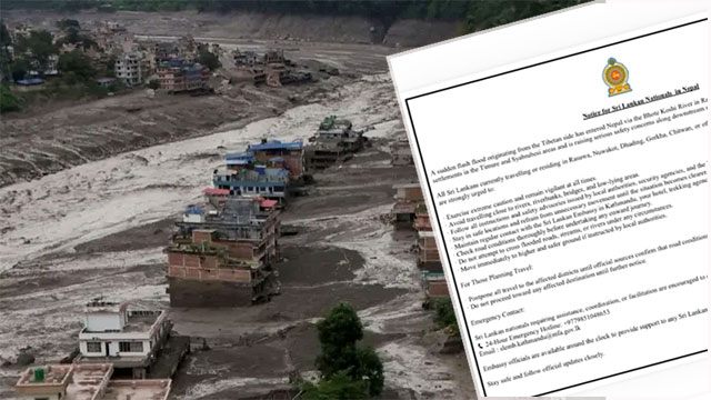 Sri Lankan Embassy alerts nationals as Nepal grapples with deadly floods