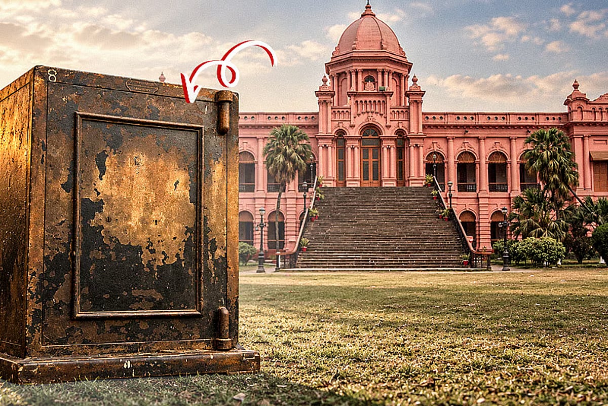 Mystery surrounds five sealed safes discovered at historic Ahsan Manzil