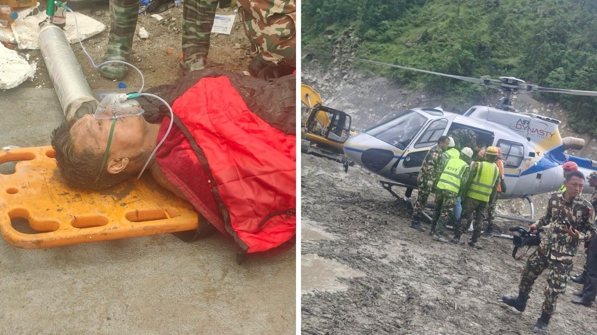 Two rescued from Nepal tunnel nine days after devastating floods