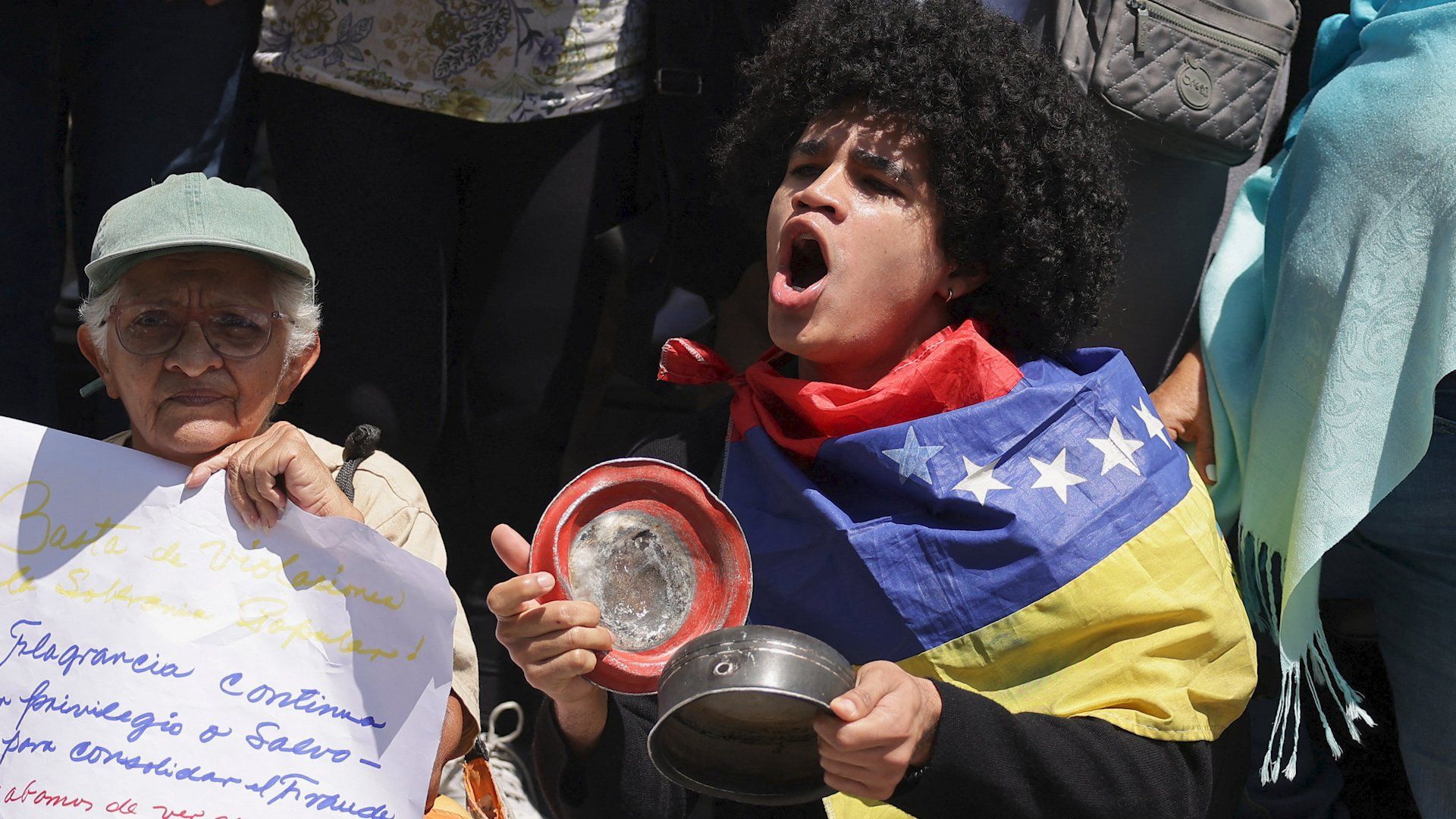Venezuelan opposition rallies against Rodriguez's UN address