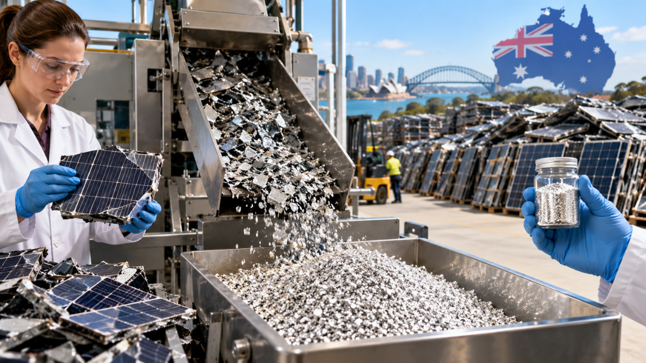 Australian researchers develop process to recover silver from solar waste