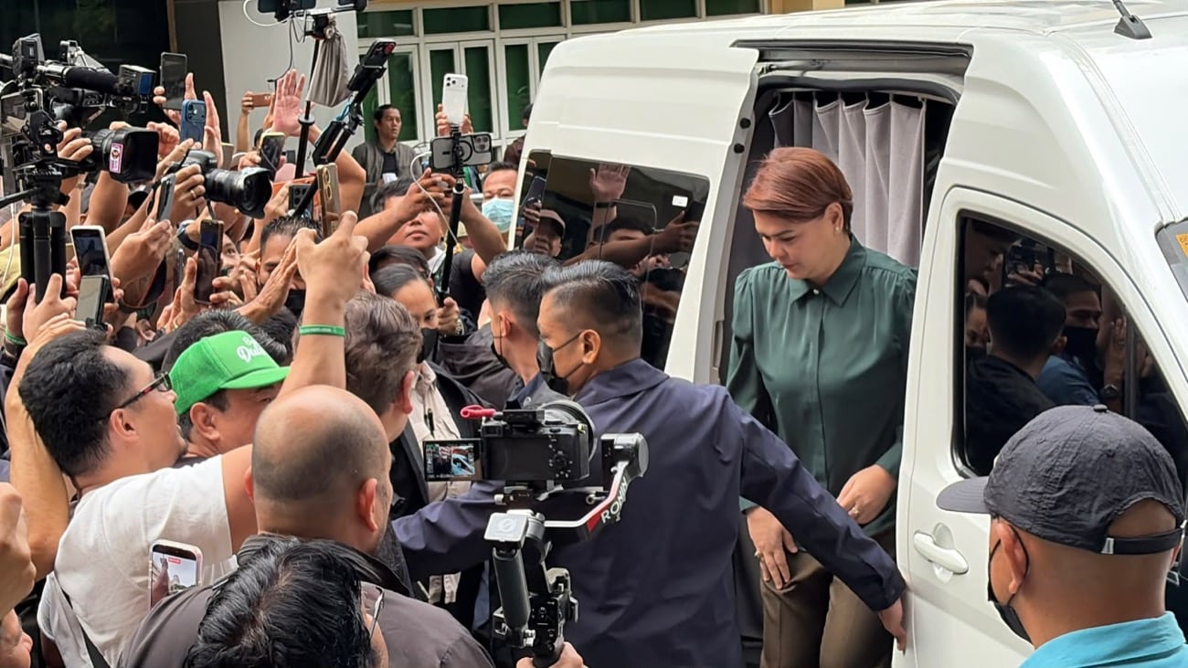 Vice President Duterte appears in court for grave threats arraignment