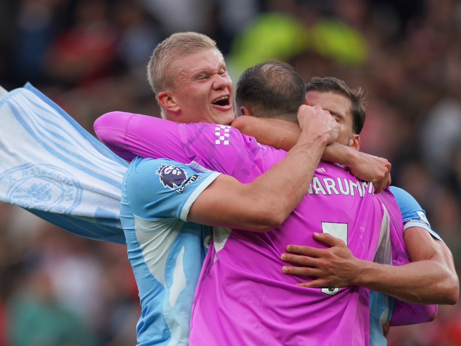 Haaland's contentious goal gives Manchester City derby victory