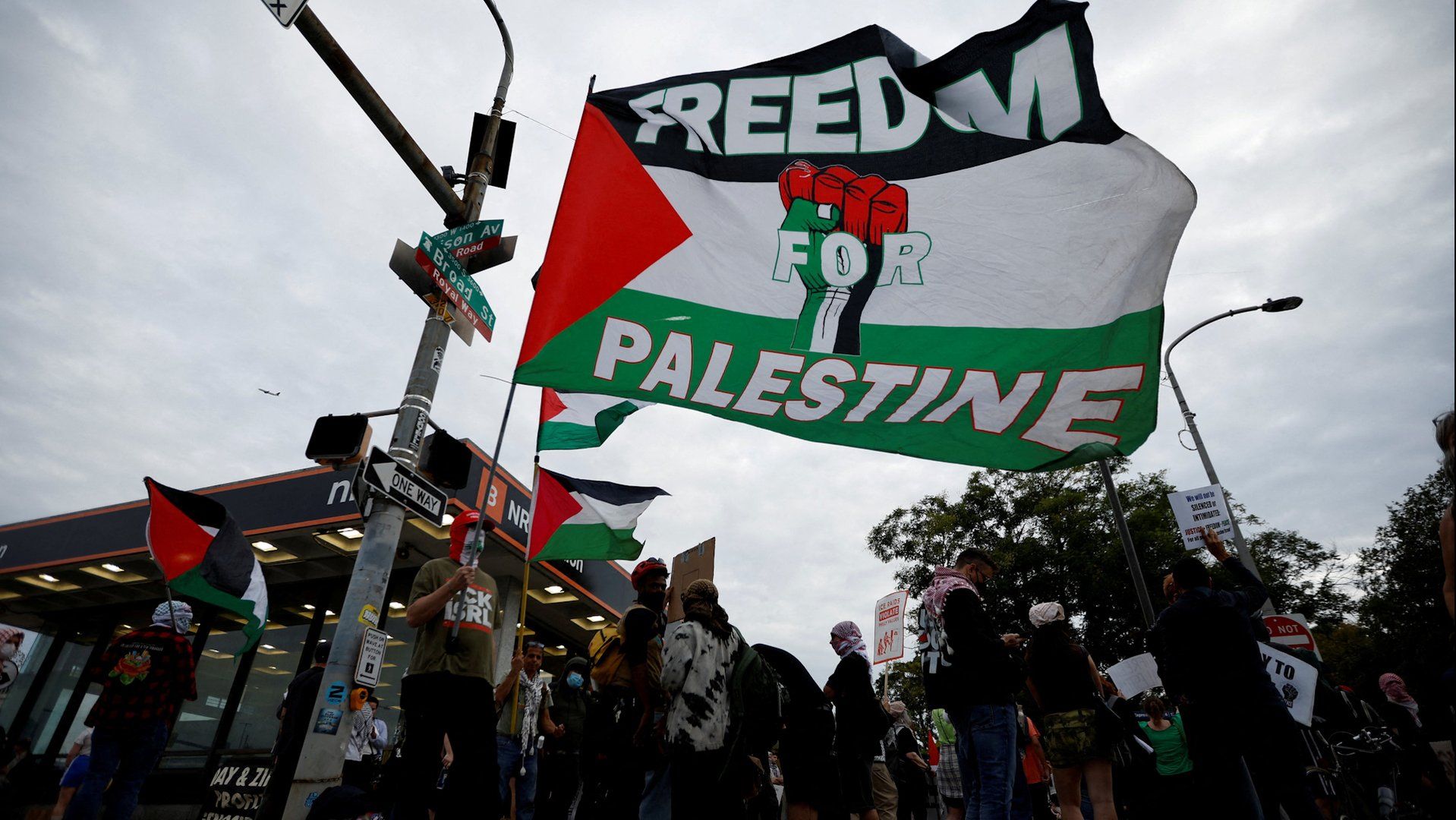 Pro-Palestine activists stage demonstration at Ed Sheeran Philadelphia show