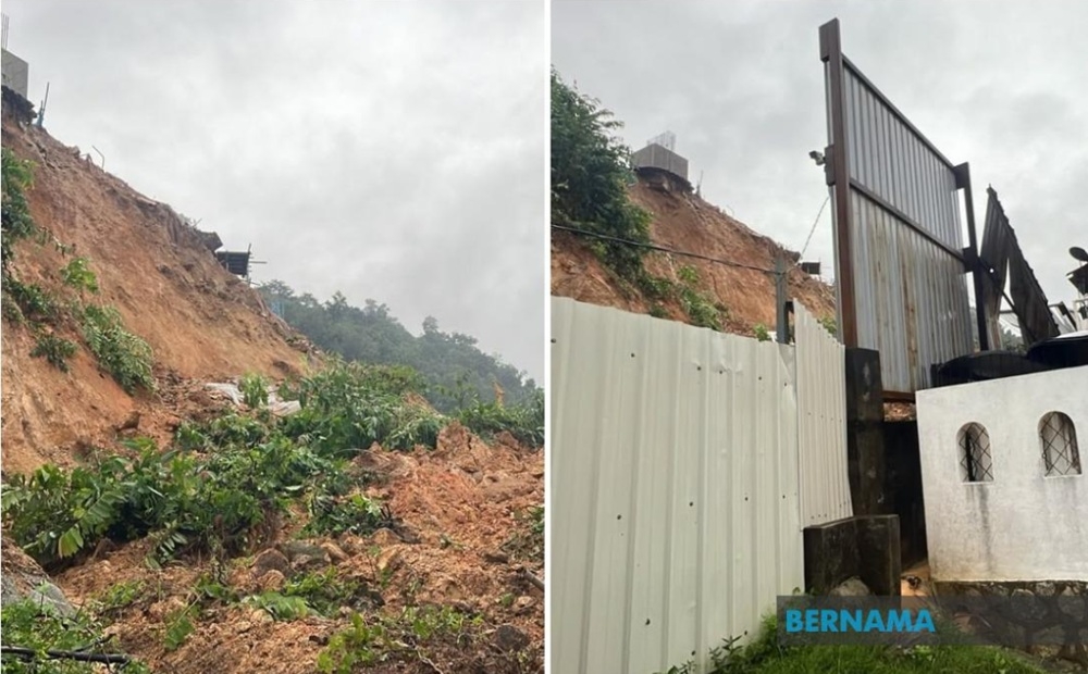 Seorang meninggal dalam tanah runtuh di Paya Terubong, Pulau Pinang
