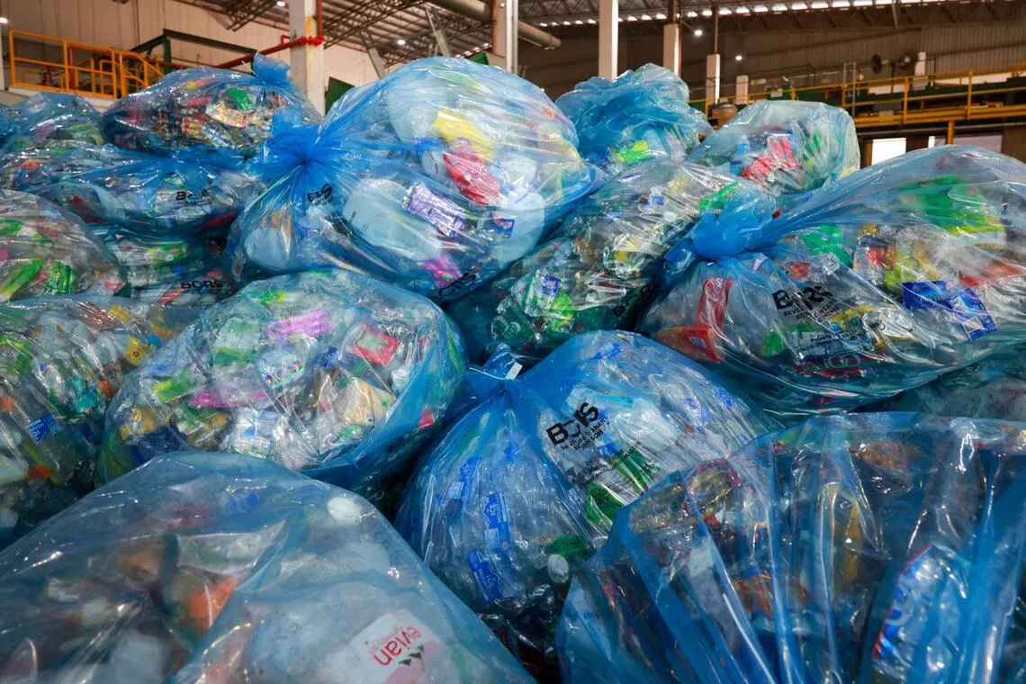 Inside Singapore's high-tech facility sorting beverage containers for recycling