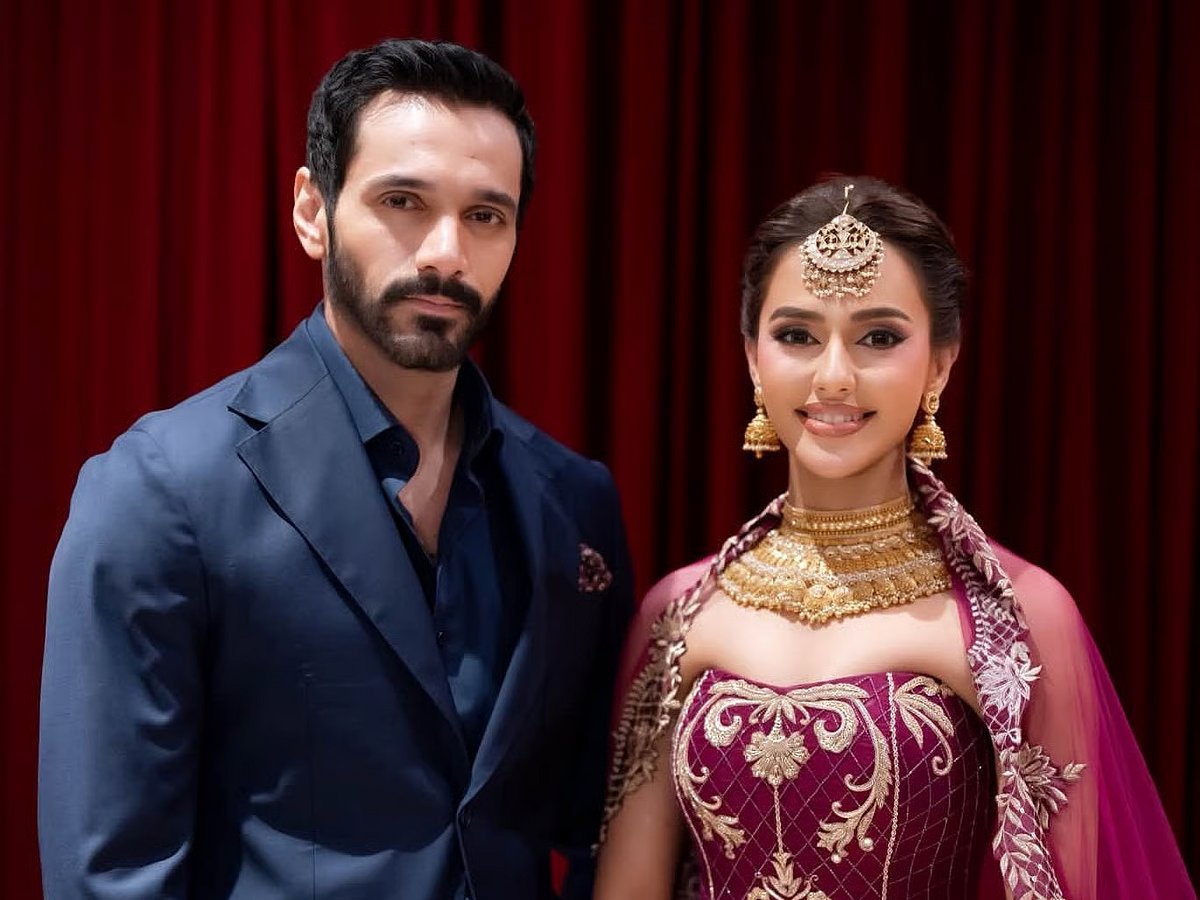 Pakistani actor Wahaj Ali visits Dhaka alongside Bangladeshi star Nusraat Faria