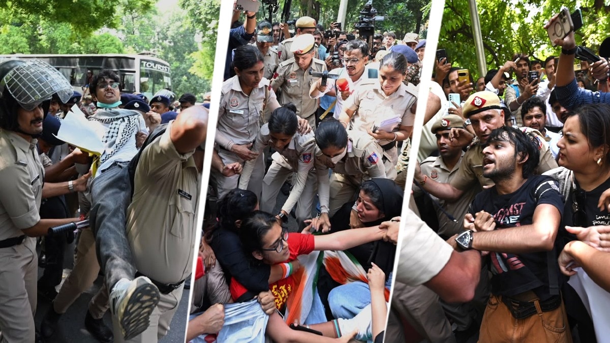 Opposition stages mass protest against Kumar despite Delhi restrictions