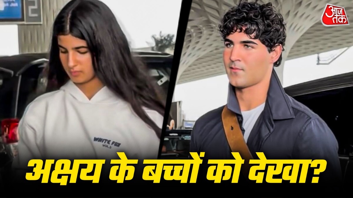 Akshay Kumar's Children Spotted at Mumbai Airport with Mother Twinkle Khanna