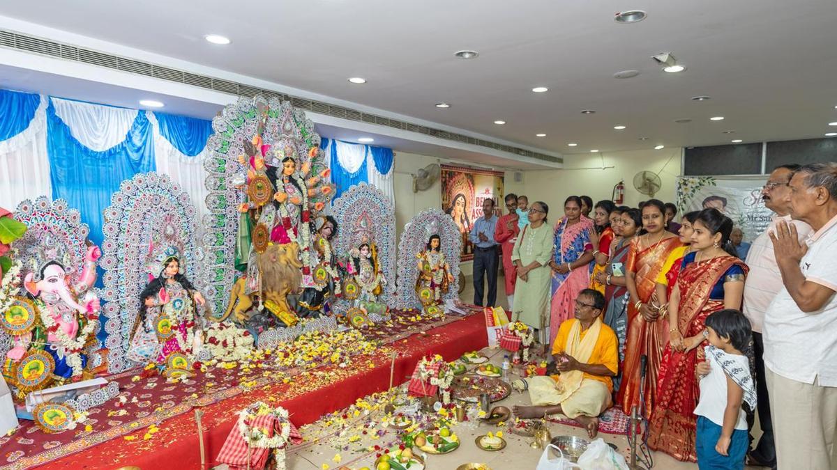 Visakhapatnam's Bengali community observes Durga Puja with traditional festivities