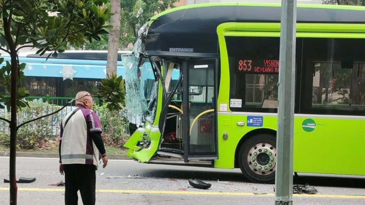 Three hospitalised after multi-vehicle collision involving buses in Yishun