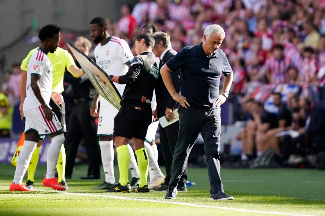 Mourinho blasts refereeing as Real Madrid loses Madrid derby