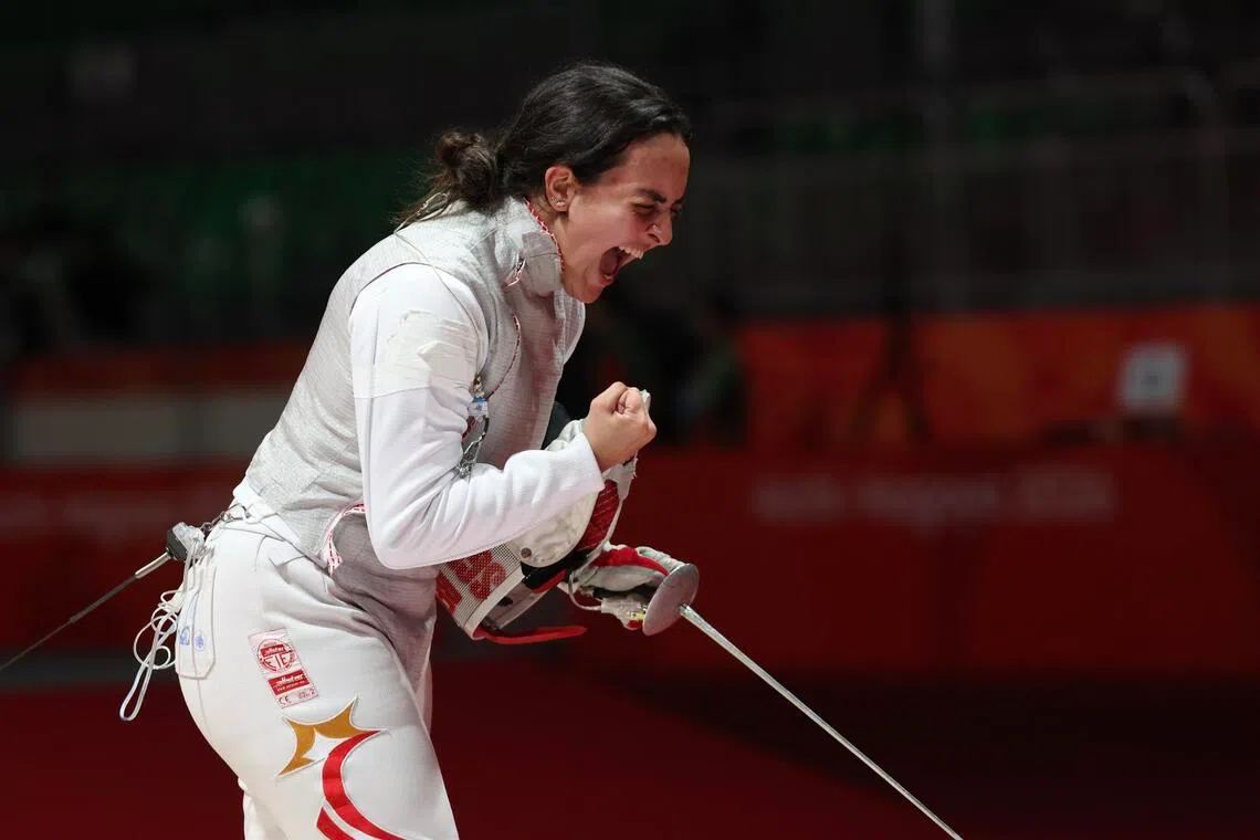 Singapore fencer Berthier opens up on Asian Games setback