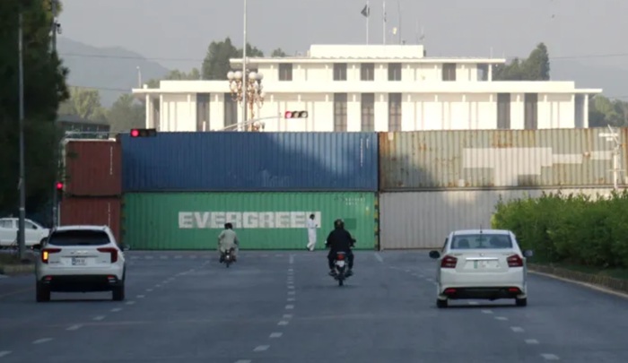 Pakistan enforces security lockdown ahead of pro-Khan demonstration