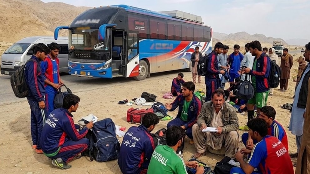 Armed gunmen hold up football team bus in Pakistan's Balochistan