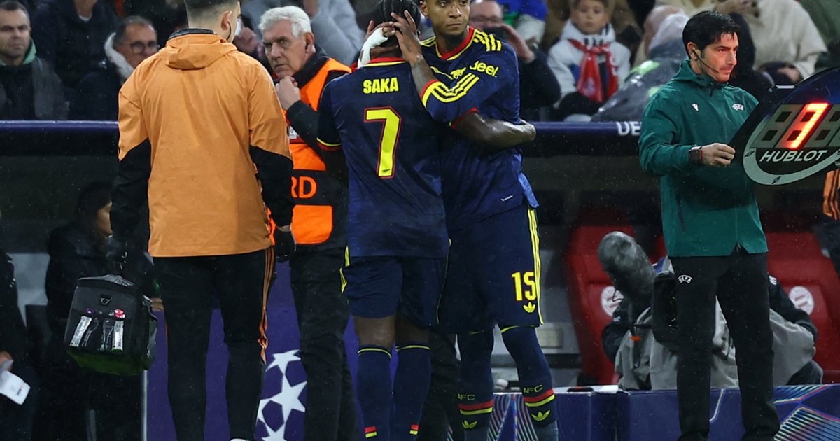 Saka sidelined for Everton clash as Arsenal probe thigh injury