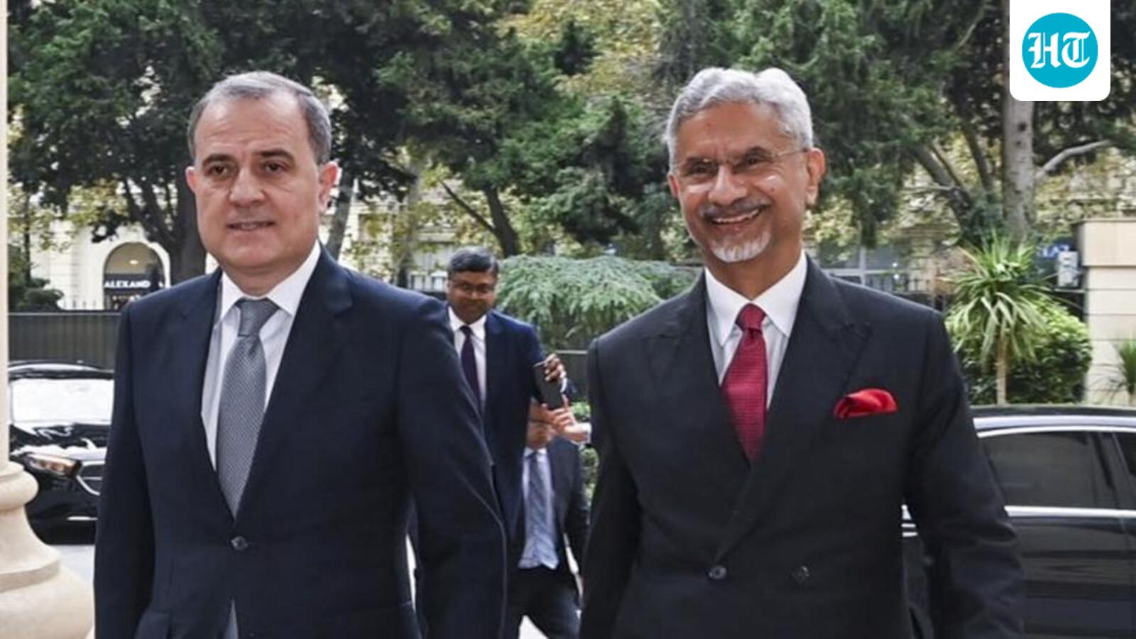 भारत-अजरबैजान संबंध मजबूत करने पर ध्यान, जैशंकर बाकू में अलियेव से मिले