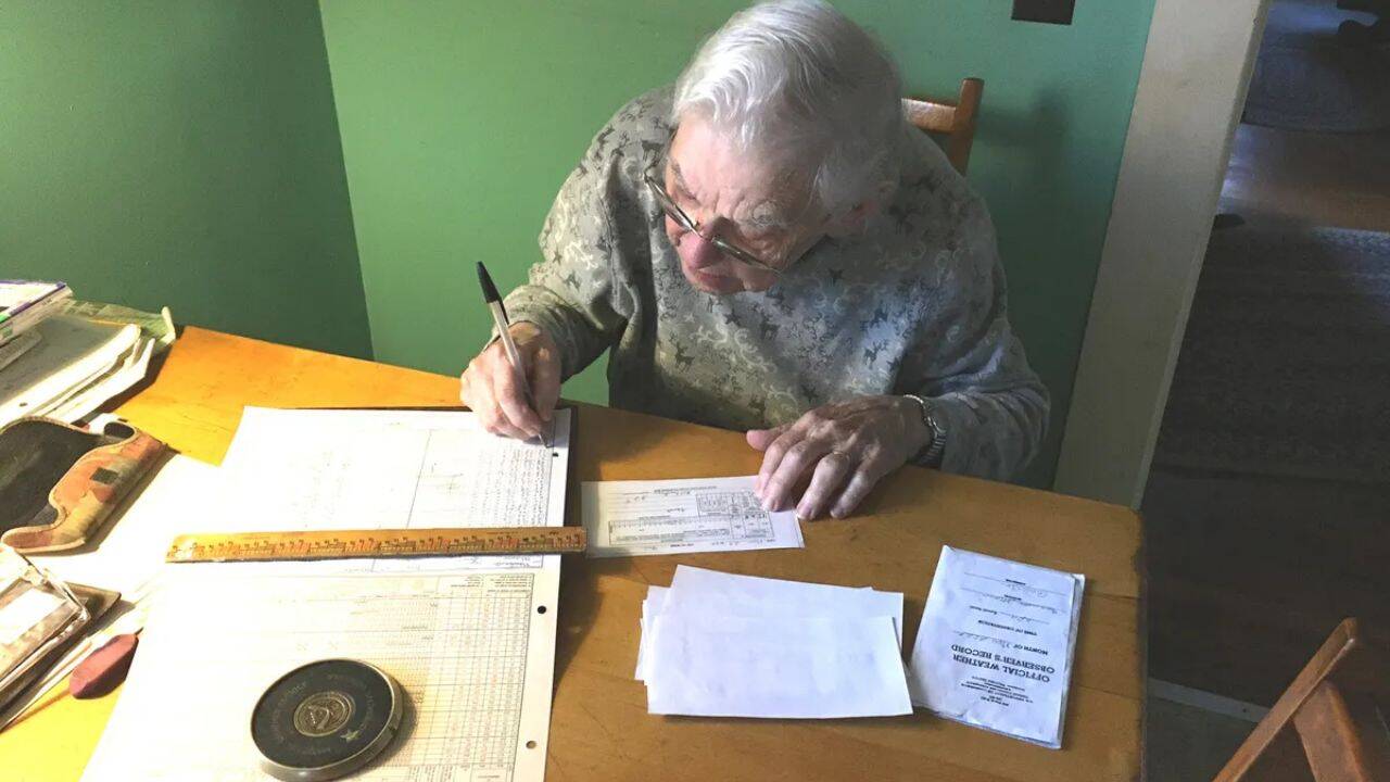 American weather observer retires after six decades of service