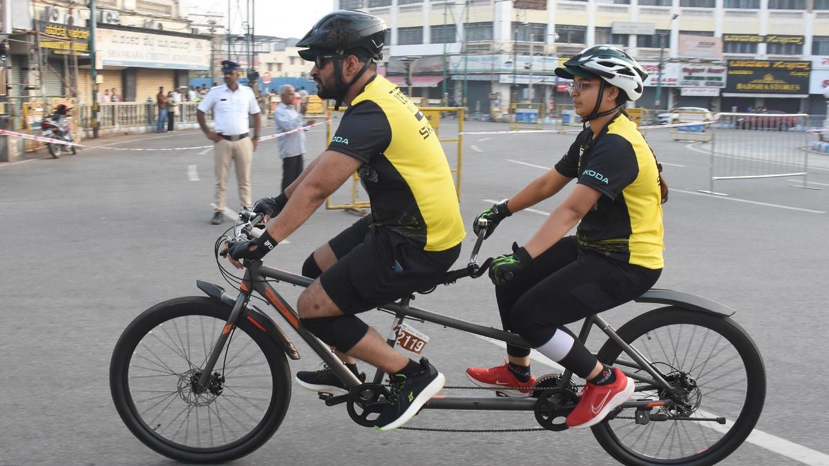 Visually impaired cyclists complete inaugural L'Etape by Tour de France in Mysuru