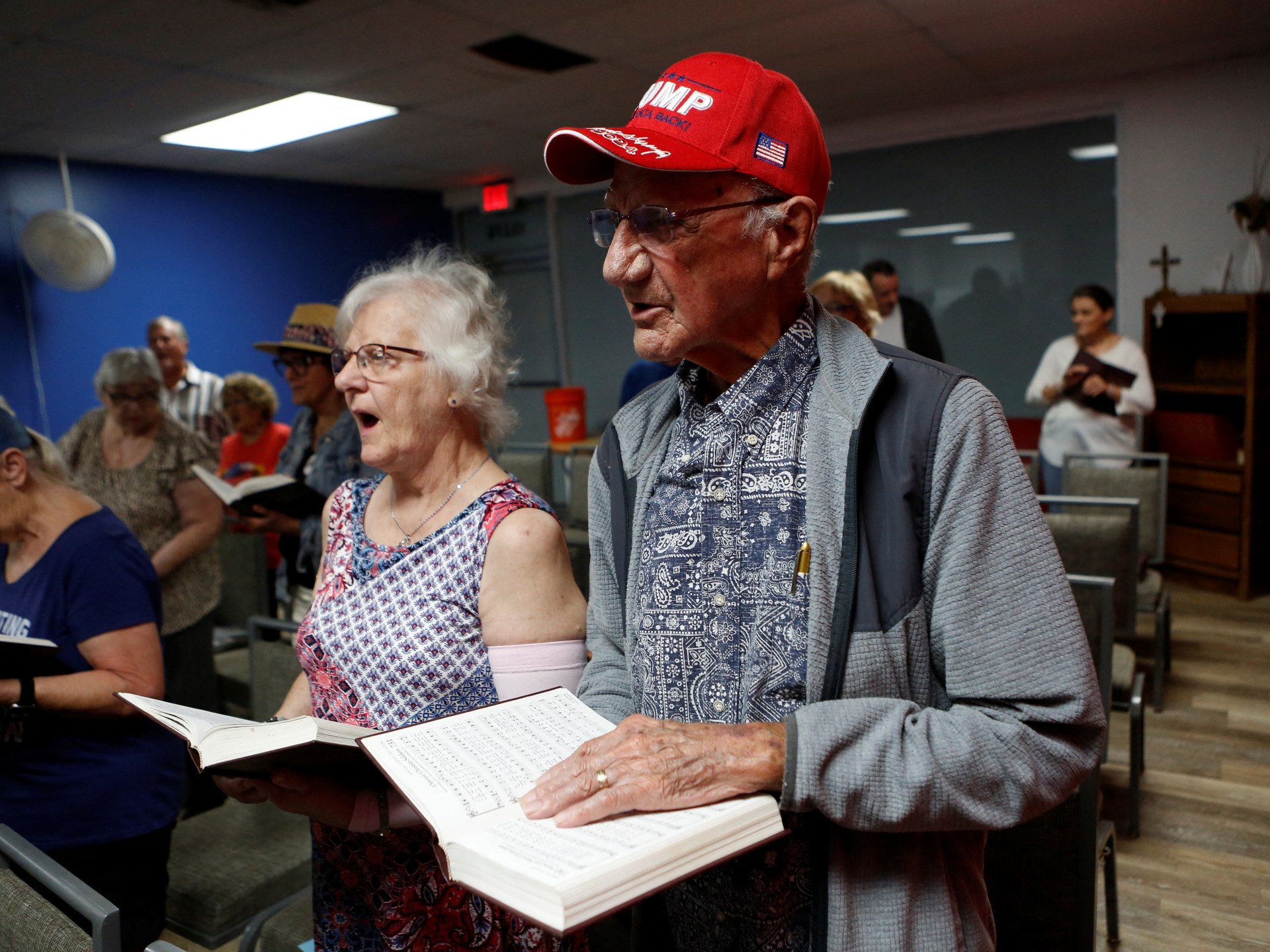 Trump support among white evangelicals remains robust despite slight decline