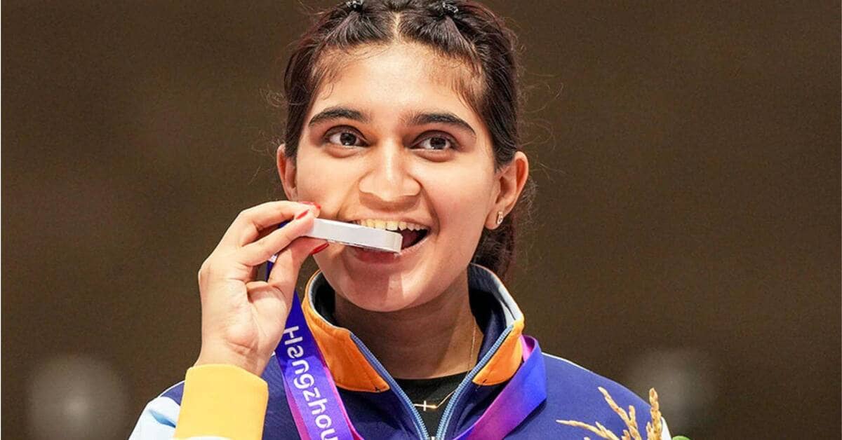 Esha Singh claims silver in 25m pistol at Asian Games 2026