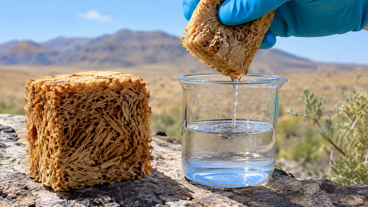 Scientists develop wood-based sponge to harvest water from dry air