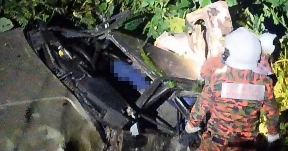 Tiga Orang Maut Selepas Kereta Terjunam ke Jurang di Lahad Datu