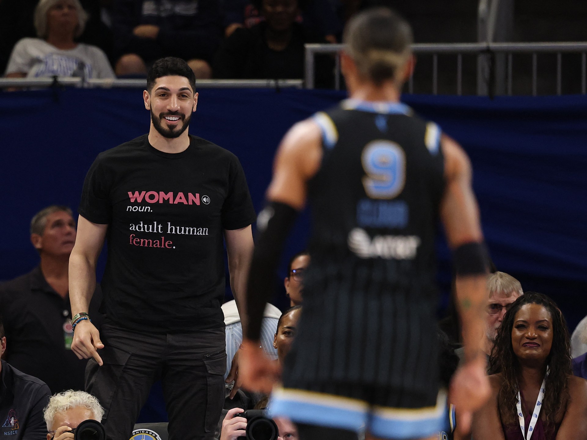 Former NBA player Kanter ejected after on-court confrontation at WNBA game