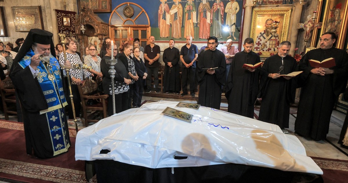 Gaza Christians grieve after mother, daughter killed in strike