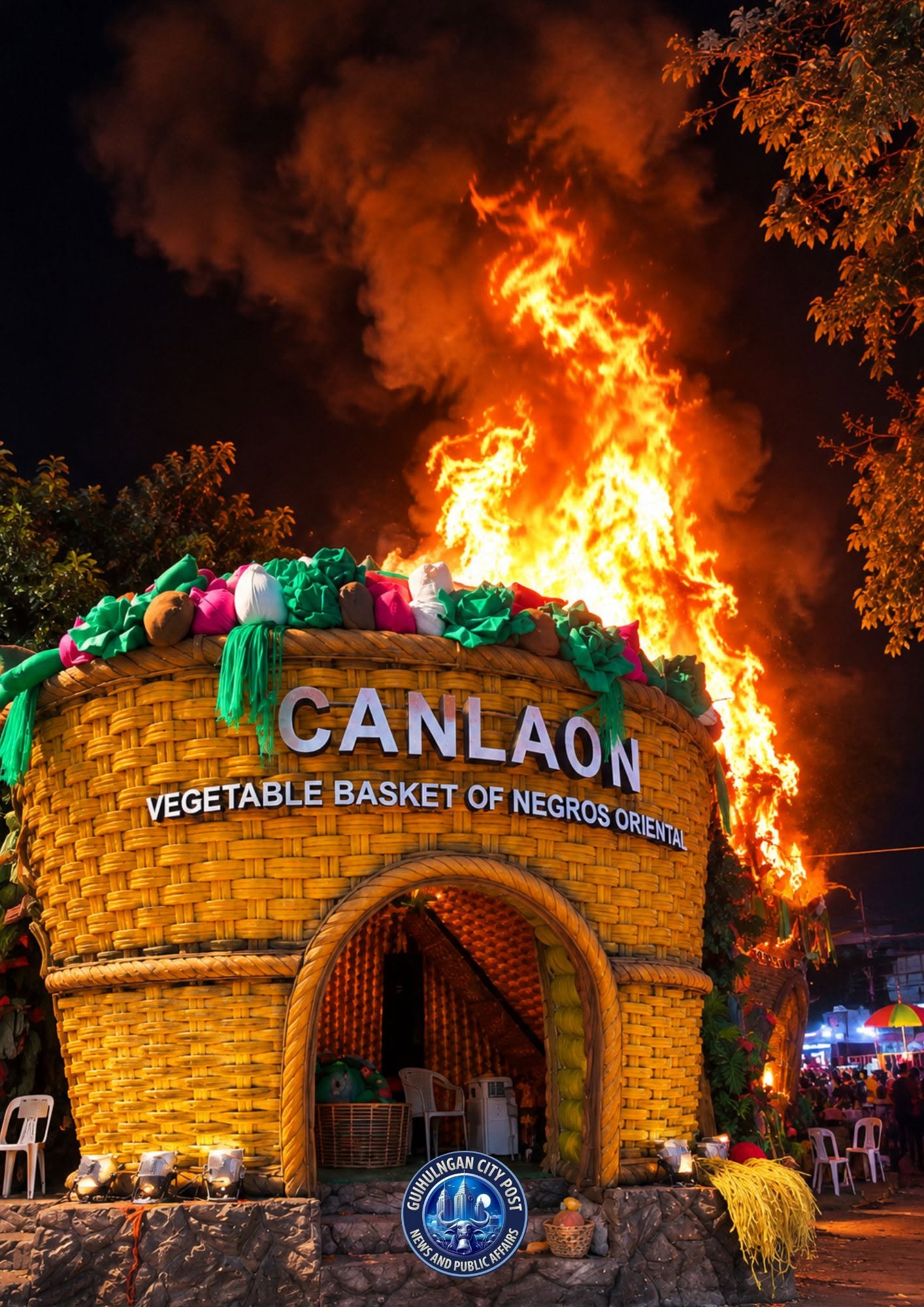 Siyam na nasugatan sa sunog sa Buglasan Festival sa Dumaguete
