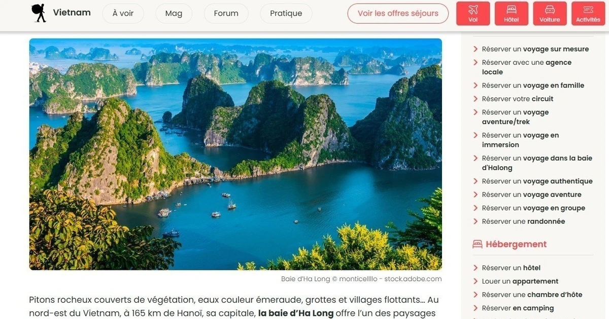 Tạp chí Pháp xếp Vịnh Hạ Long vào những điểm đến không thể bỏ qua