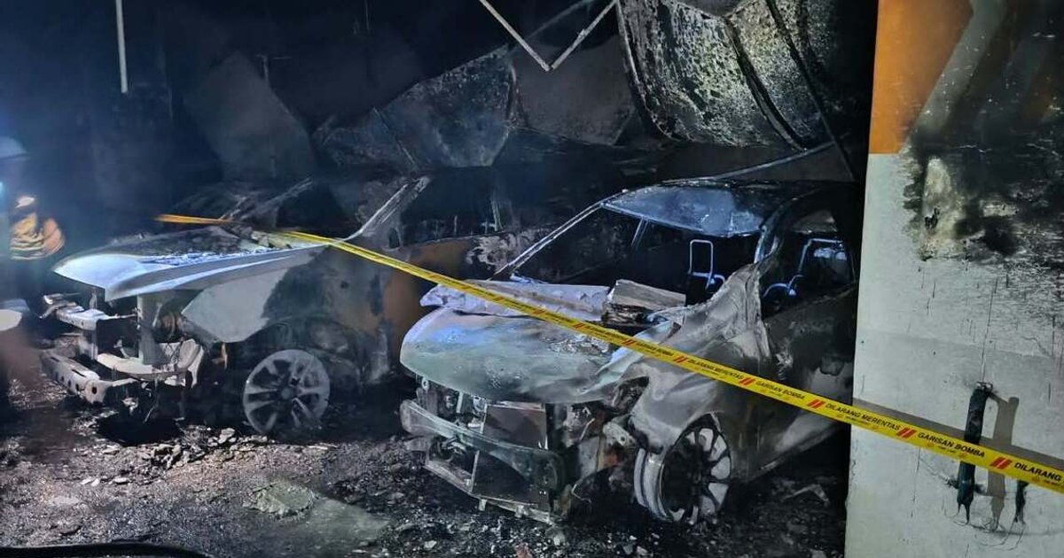 Singapore woman among three treated after JB carpark fire