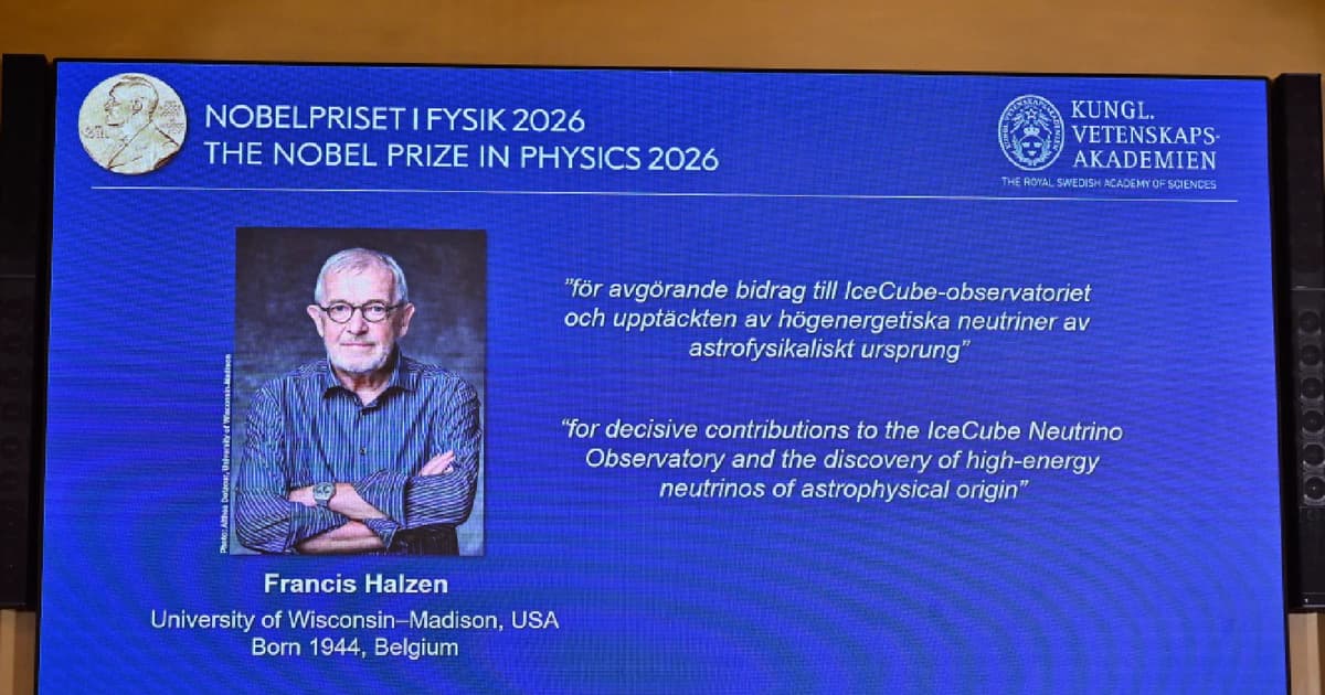 Fizikawan Francis Halzen Meraih Hadiah Nobel Fizik 2026 atas Penemuan Zarah Hantu