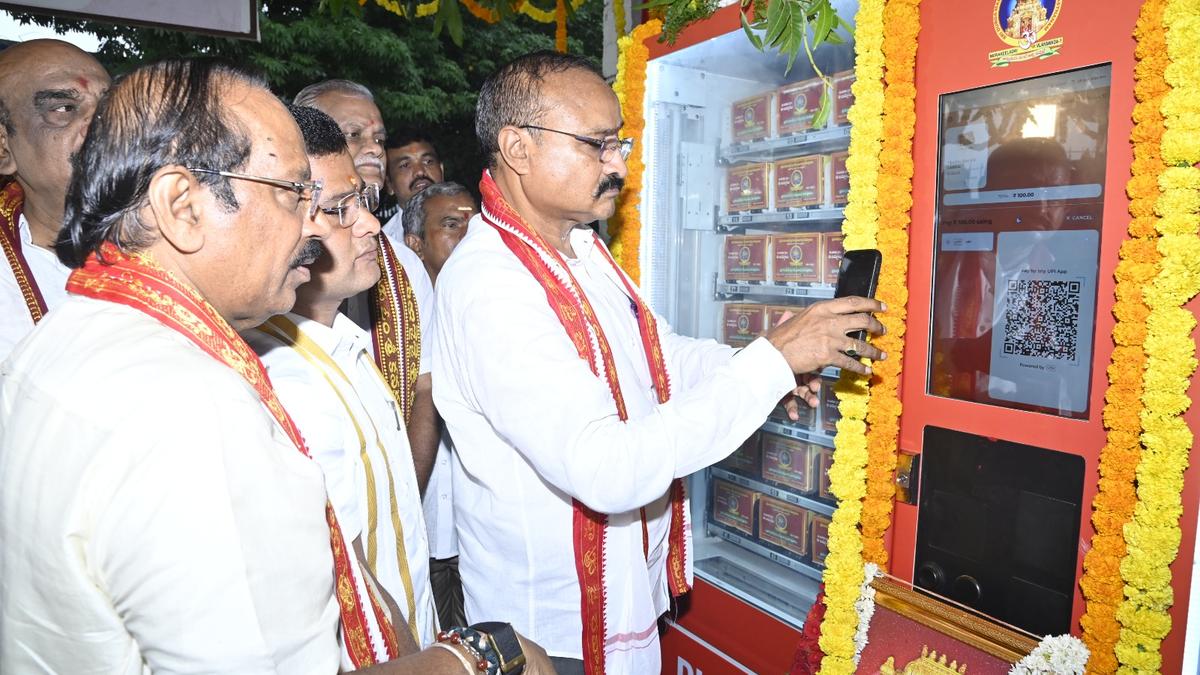 Andhra Pradesh temple deploys automated laddu dispenser with digital payments