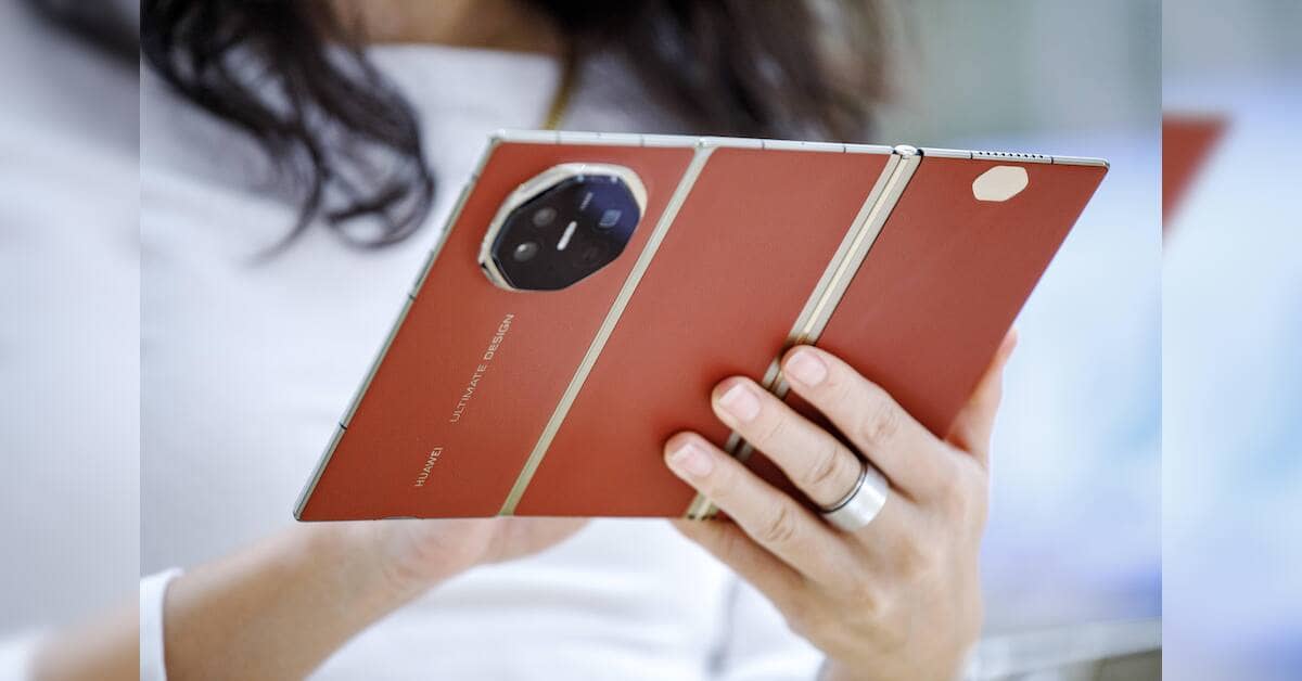 Huawei launches premium foldable smartphone with custom chip design