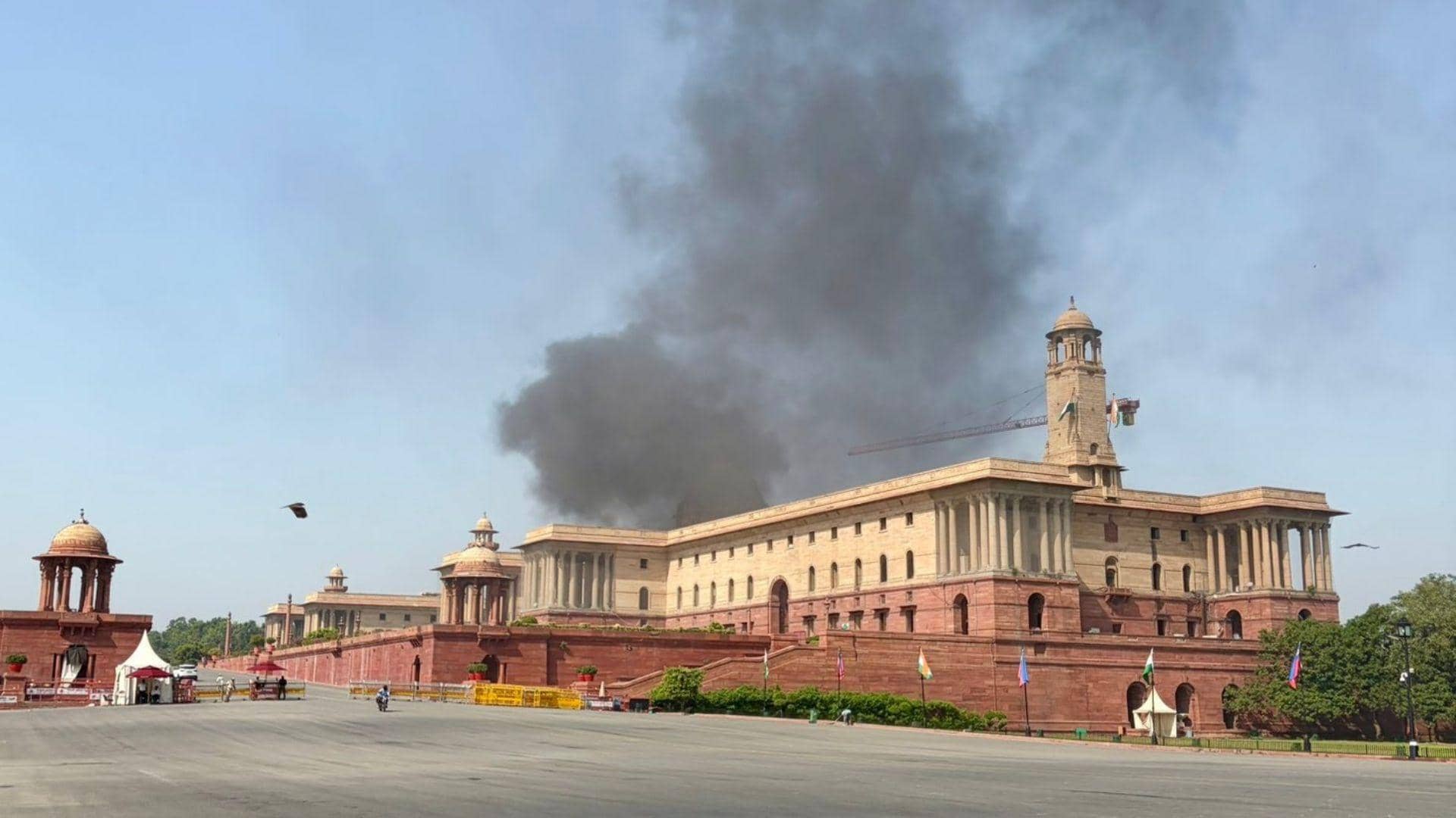 Fire breaks out at Delhi's North Block; six tenders deployed