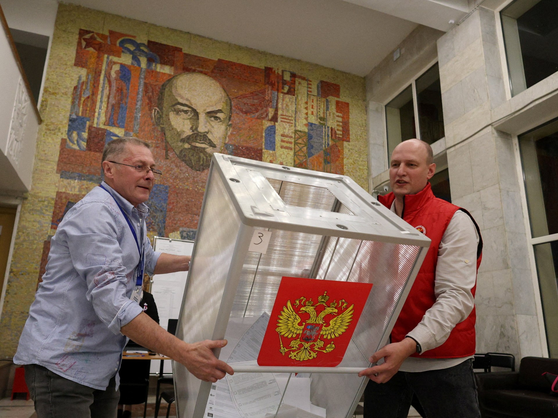 Russia's ruling party poised for victory in wartime election