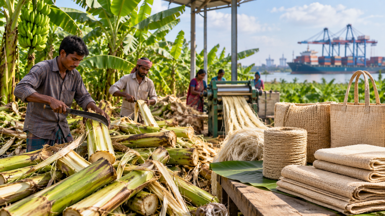 Bangladesh seeks to harness banana stem waste into export goldmine
