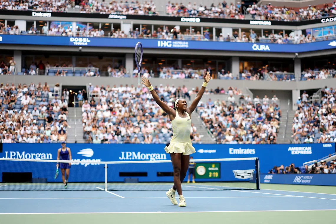 Gauff edges Andreeva in epic comeback to reach US Open semis