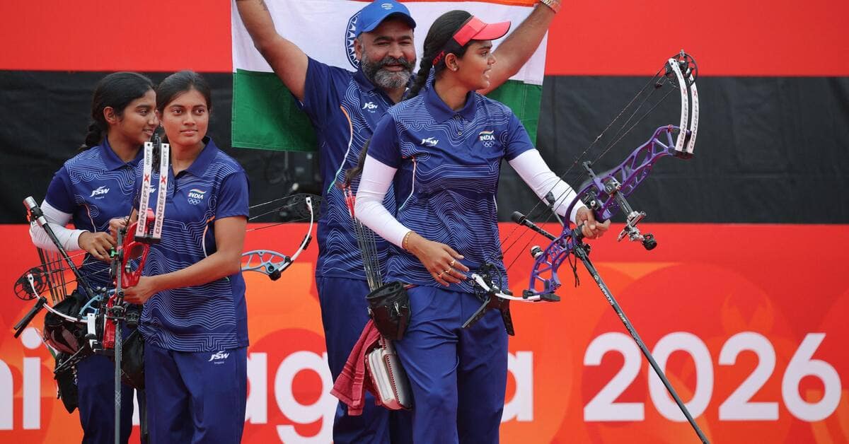 India retains Asian Games compound archery gold with world record equaling performance