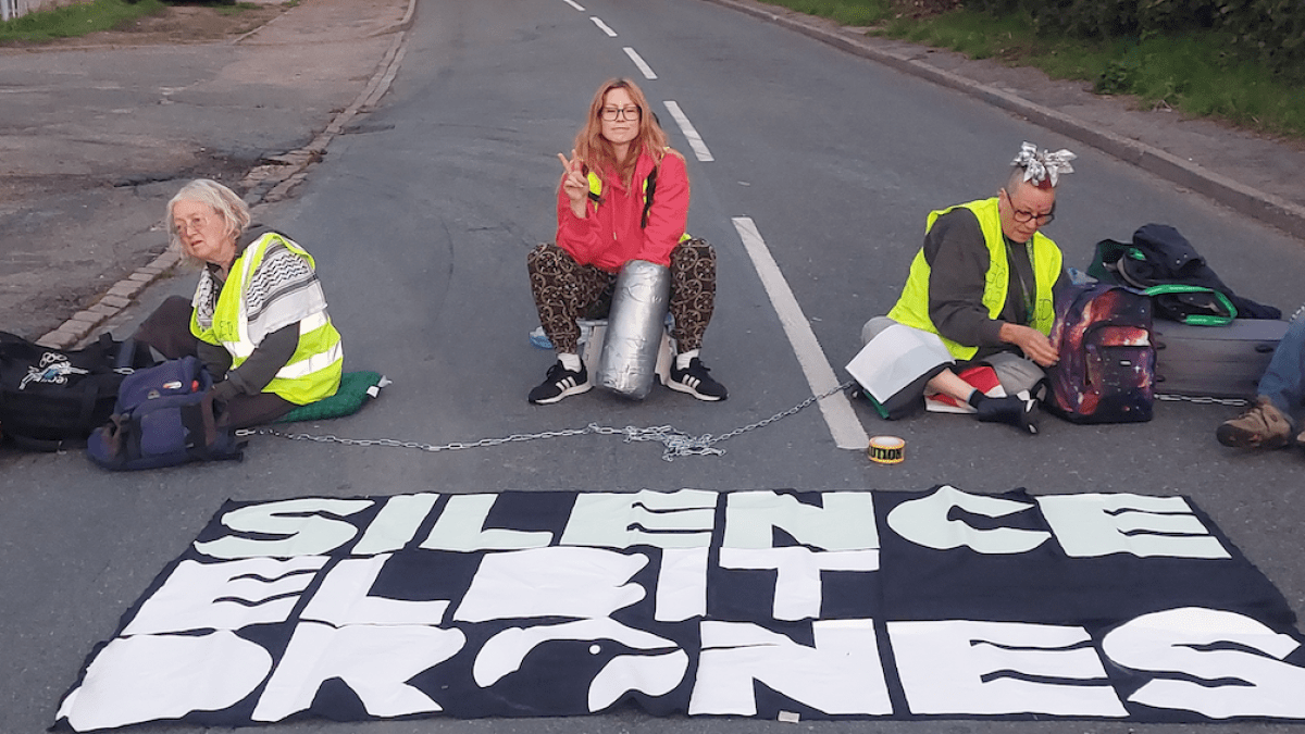 Activists blockade UK weapons factory supplying Israeli military
