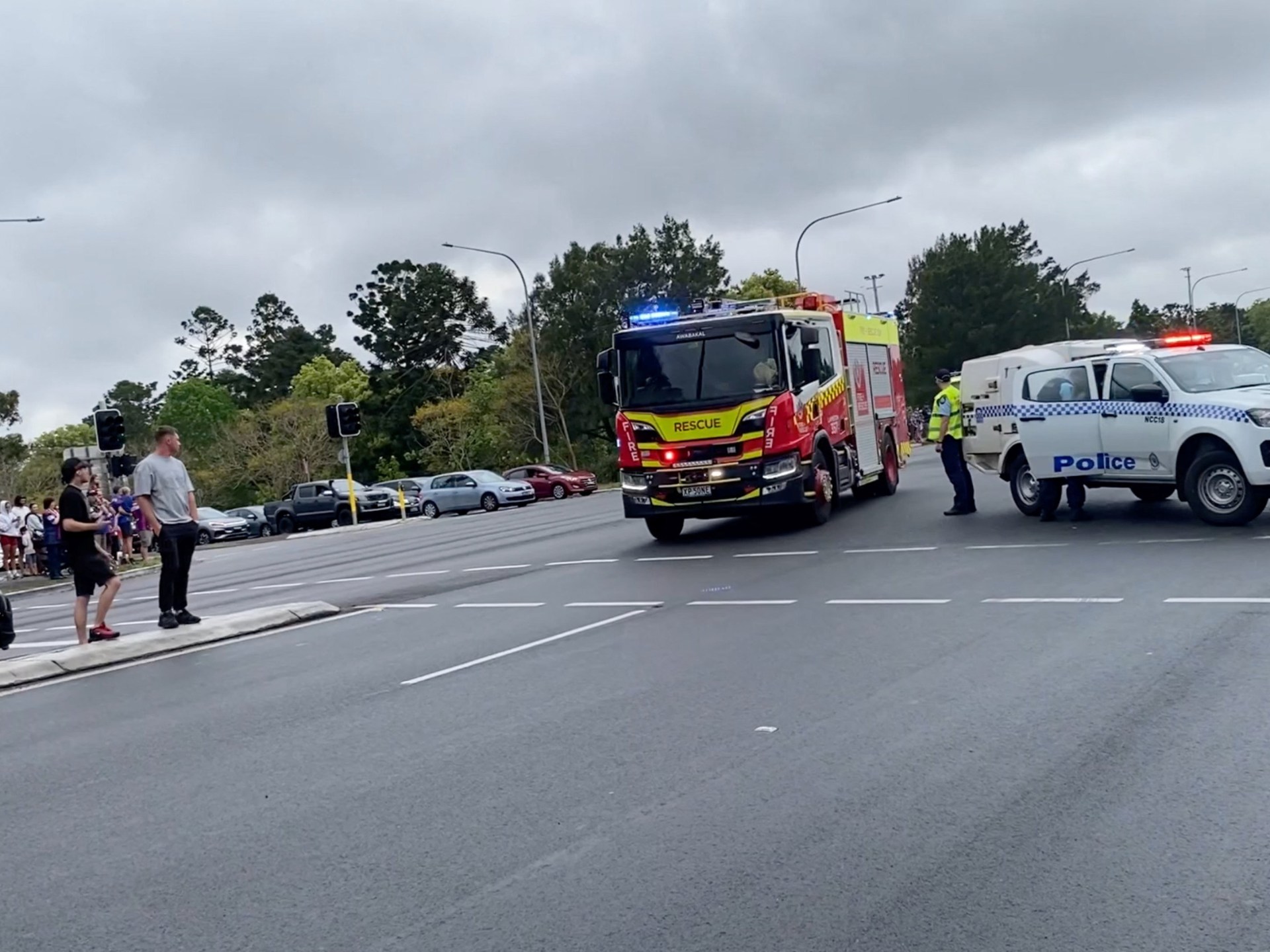 Car ploughs into rugby supporters in Australia, injuring 10