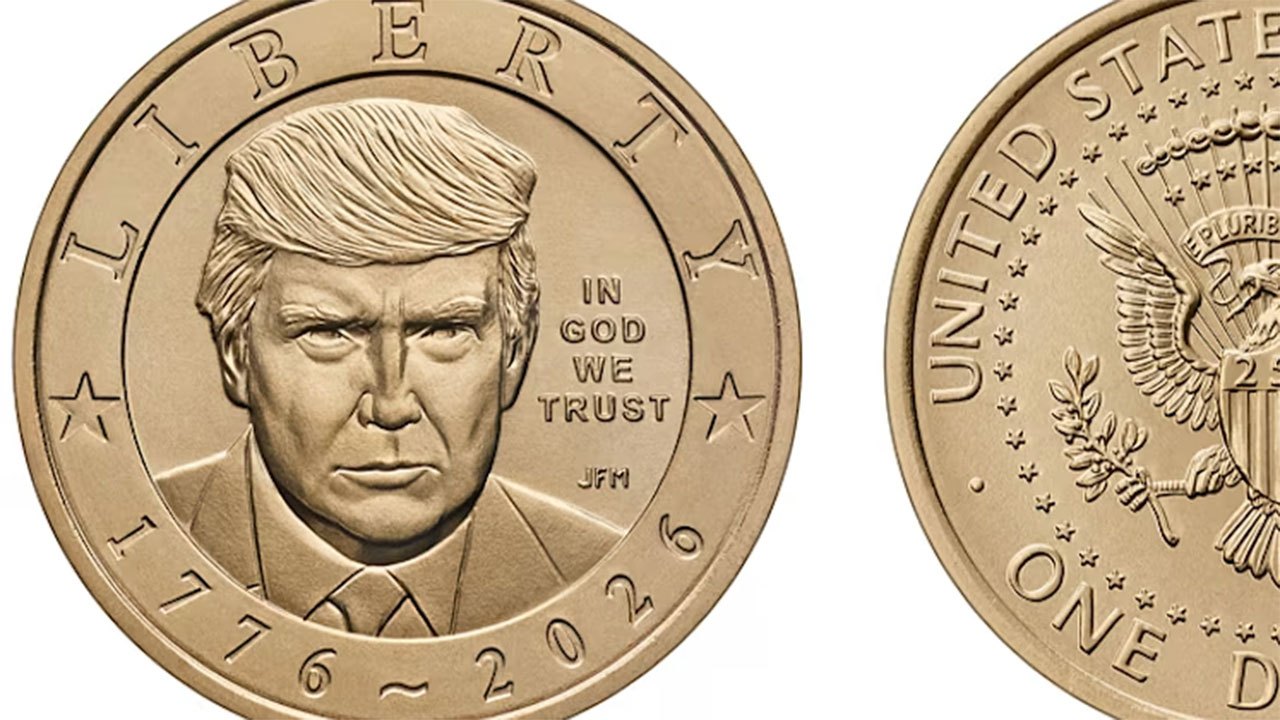 US Treasury releases commemorative $1 coin bearing Trump portrait