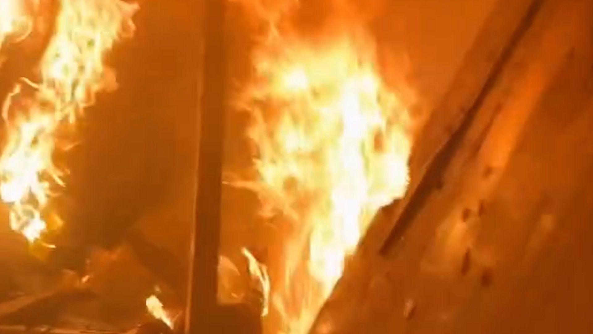 Girl rescued from burning Gaza apartment after Israeli strike