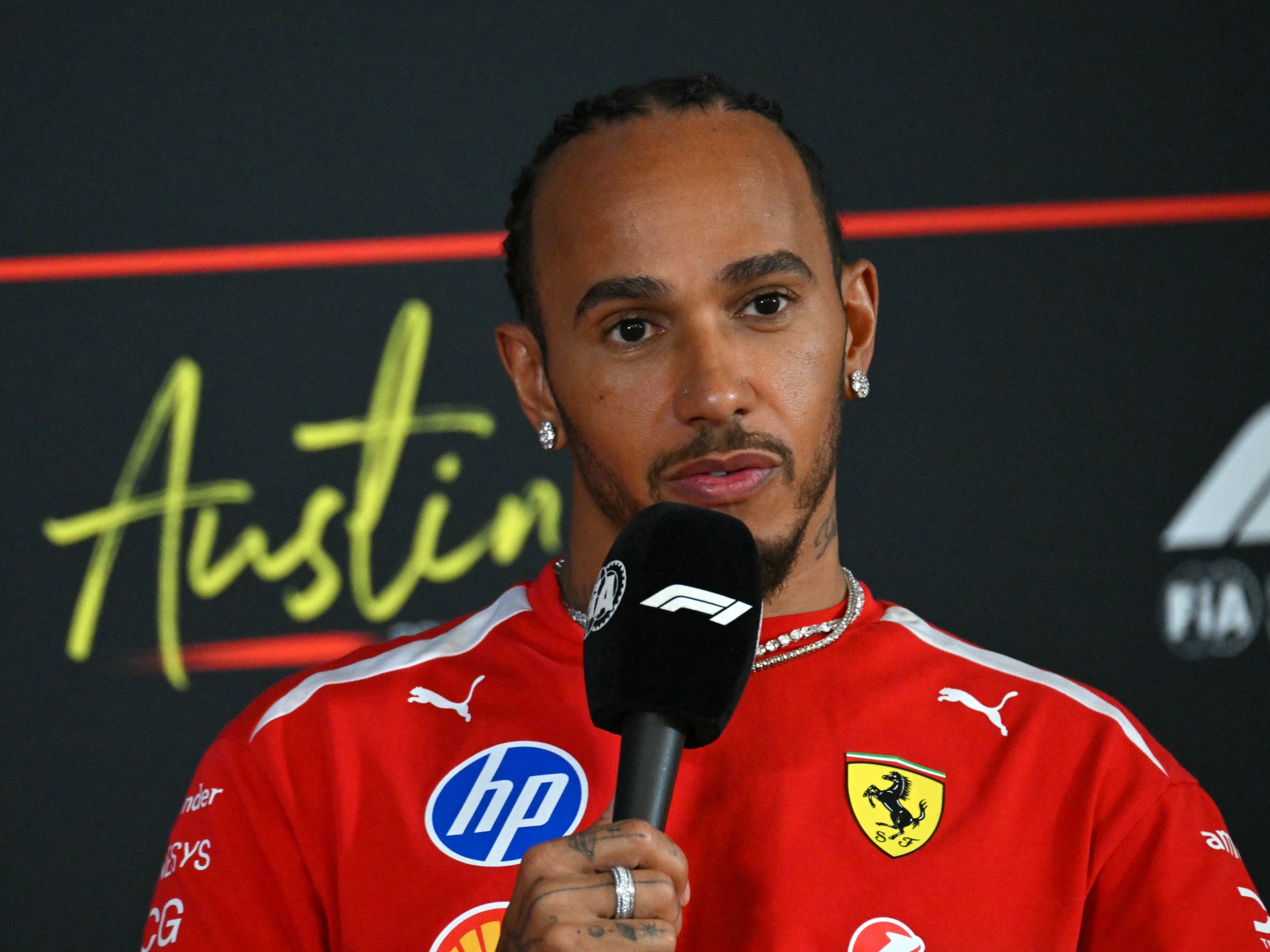 Hamilton uses Rwanda F1 platform to champion Congo, Palestine causes