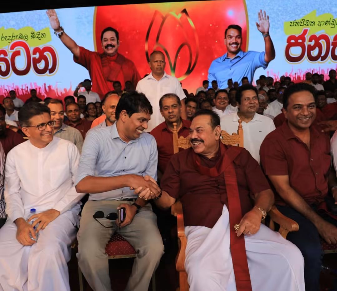 Rajapaksa launches 'people's struggle' campaign at SLPP rally