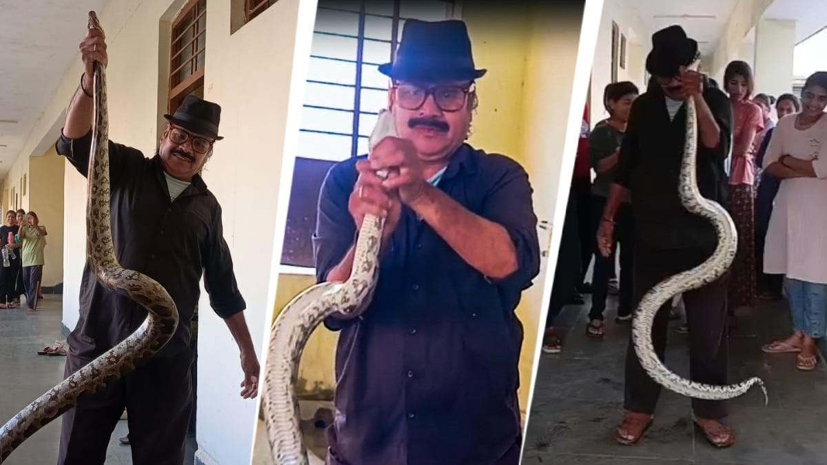 10-foot python found in girls' hostel bathroom in Sagar